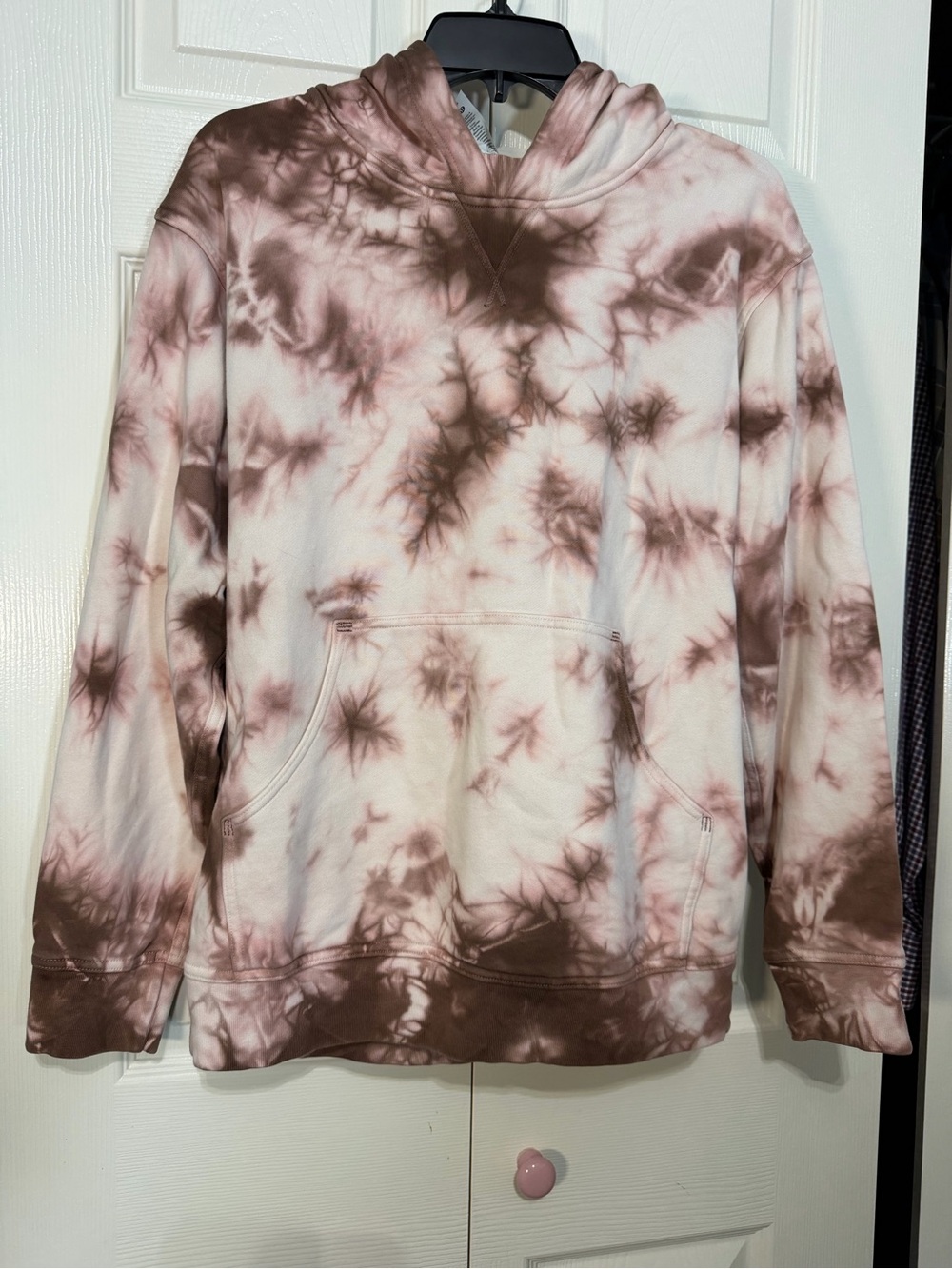 lululemon  all yours Brown & Cream Tie-Dye Pullover Hoodie